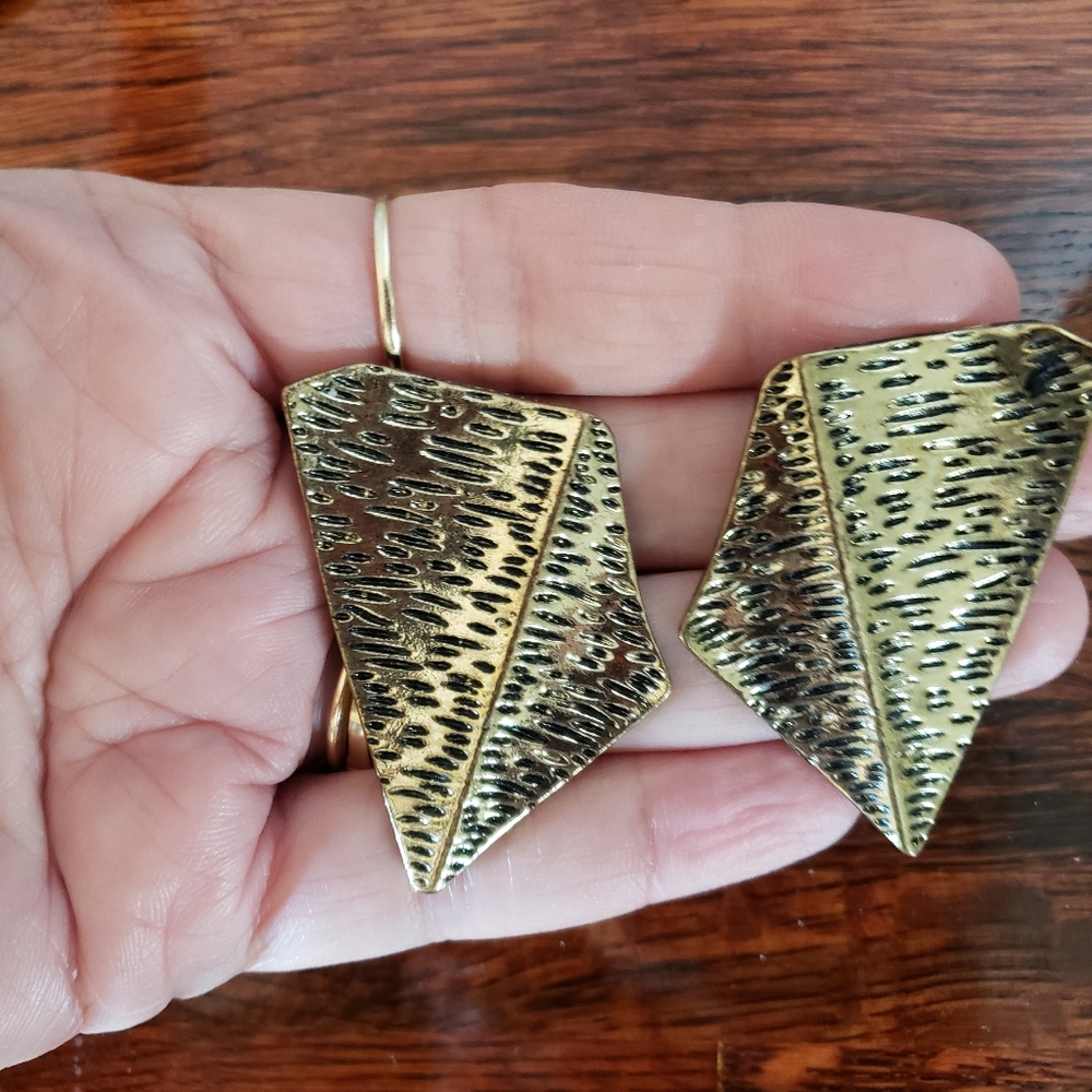 Irregular Shaped Pierced Earrings - image 5